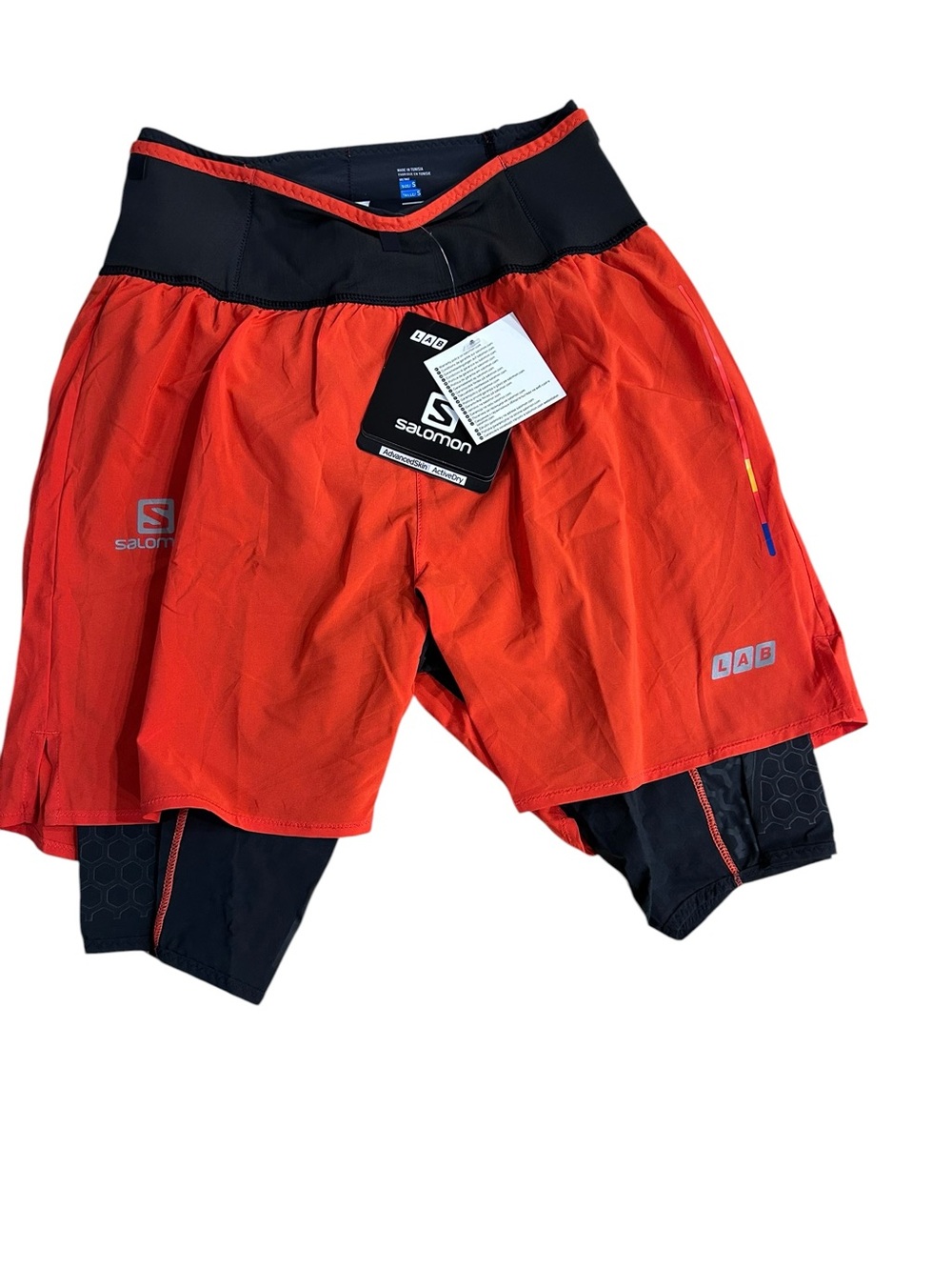 NWT Salomon EXO Twin Men’s Short Red
